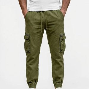 Pantalones Cargo Jogger para Hombre, Estilo Urbano con Múltiples Bolsillos, Puños Elásticos, Pantalones Cargo Tácticos de Fabricante - Product Image 1
