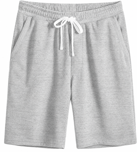 Short de sport décontracté en toile tricotée 100 % polyester de haute qualité, respirant et confortable, avec taille élastique, idéal pour l'été - Product Image 5