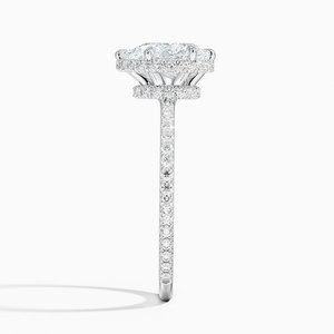 BOJ <b>Ring</b> 059 Pear Cut <b>925</b> <b>Silver</b> Gala Halo Diamond <b>Ring</b> 2ct D Color VVS1 Moissanite GRA Certified Low Price Wedding <b>Ring</b> - Product Image 3