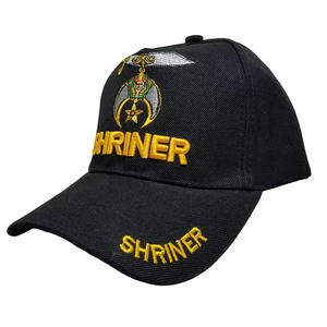 Casquette maçonnique brodée en flocage pour homme, détails faits main, accents de boutons perlés, profil structuré, sangle réglable - Product Image 3