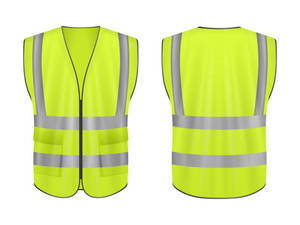Chaleco de Seguridad Reflectante, Certificado ANSI/EN ISO 20471 Clase 2, Impermeable, OEM/ODM, Logotipo Personalizado, Cinta 3M, LAKSHY - Product Image 2