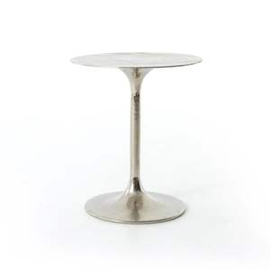 Table d'appoint en métal design avec base géométrique artistique pour une décoration intérieure unique et une collection de meubles contemporains haut de gamme - Product Image 4