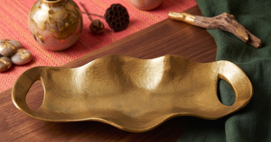 Home Decor Luxury Customized Rectangle Shape <b>Serving</b> <b>Trays</b> <b>Gold</b> Color Finished for Wedding Ramadan Events Decoration - Product Image 2