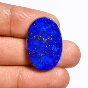 สินค้ามาใหม่ Lapis Lazuli Cabochon พลอยธรรมชาติรูปร่างแฟนซีเรียบสำหรับการทำเครื่องประดับขายส่งราคา - Product Image 1