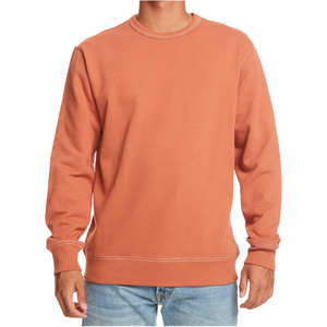 Sudadera de Cuello Redondo para Hombre, Corte Regular, Tejido de Algodón de Alta Calidad, Color Naranja Sólido, Manga Larga, Ropa Casual - Product Image 4