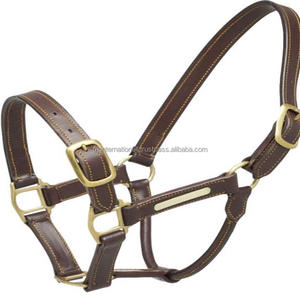 Cabestro de caballo de cuero curtido vegetal teñido de tambor de la mejor calidad completamente cosido a mano cabestro de cuero genuino para caballos - Product Image 4