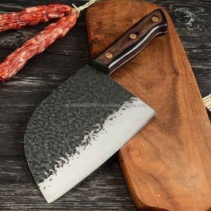 Best Selling Steel Craft International Eco-Friendly 8 Inch Damascus Steel <b>Kitchen</b> Cleaver <b>Knife</b> Rosewood Handle Factory Direct - Product Image 5