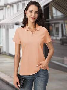 Chemises Polo de Golf Personnalisées pour Femmes, Coton Piqué Premium, Coupe Ajustée, Hauts Décontractés, Vêtements d'Entreprise, Tenues de Sport pour Écoles et Universités, Vente en Gros - Product Image 5