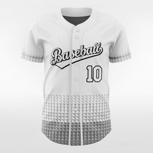 Maillot de baseball personnalisé respirant sublimé, entièrement boutonné, équipement d'équipe, chemise légère haute performance pour le softball - Product Image 3