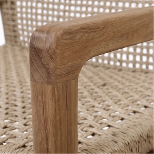 Modern Eco-Friendly Durable Wood <b>Dining</b> <b>Chair</b> with Minimalist Design for Outdoor Poolside Use Woodgrandliving - Product Image 4