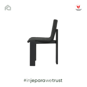 Silla de Jardín Moderna de Ratán Negro para Exteriores, Diseño Minimalista, Muebles Duraderos para Patio, Hechos a Mano en Indonesia - Product Image 1