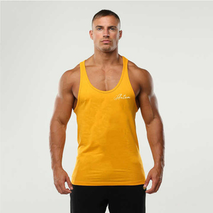 Cotton/bamboo Fiber <b>Mens</b> Muscle Tank Top For Bodybuilding Gym <b>Singlet</b> Customizable Colors Sizes Breathable Power Lifting - Product Image 4