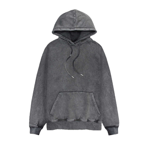 Sudadera con Capucha Gris de Forro Polar, Corte Regular, Diseño Casual de Invierno para Hombre, con Bolsillos, 100% Algodón - Product Image 1