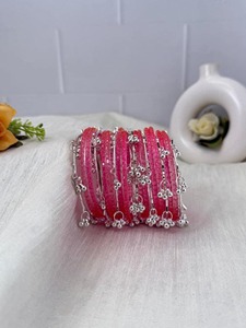 Elegant Daily Kashmiri Fashion <b>Bangles</b> Women Stylish Trendy Stackable Silver Plated Environmental Friendly Wedding Wrist - Product Image 2