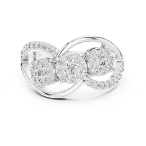 Anillo de Compromiso de Oro Amarillo de 14K con Diamante Cultivado en Laboratorio, Redondo, para Mujer |   Diamante Cultivado Nuevo - Product Image 5