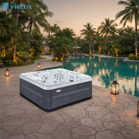 Jacuzzis Cuadrados de Fácil Instalación con Chorros de Aire y Hidromasaje, Directo de Fábrica VIRLUX
