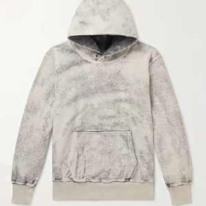 Sudadera con Capucha 100% Algodón de Alta Calidad para Hombre, Lavado Ácido, Lisa, con Logo Personalizado, Estilo Vintage, Corte Cuadrado - Product Image 3