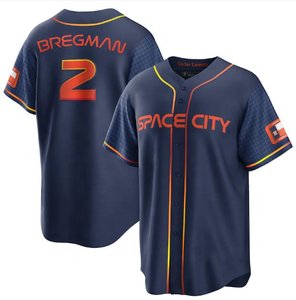 Camiseta de Béisbol sin Mangas para Hombre, Modelo Space City de Houston, Cuello en V, Transpirable, Antibacteriana, de Poliéster, Corte Regular - Product Image 1