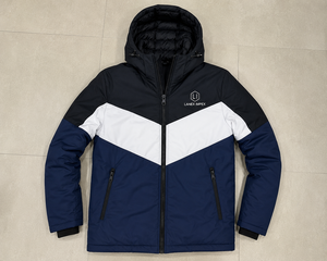Men's Winter Hooded <b>Padded</b> <b>Jacket</b> <b>Waterproof</b> Windproof Color Block Outdoor Casual Warm Coat Full Zip Quilted <b>Jacket</b> OEM ODM - Product Image 6