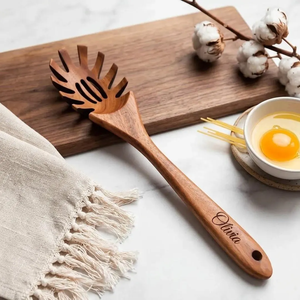 ช้อนตักพาสต้าไม้ ด้ามยาว แบบมีร่อง ชุดอุปกรณ์ครัวสร้างสรรค์ ราคาคุ้มค่า - Product Image 4