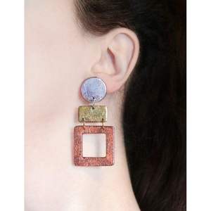 Bijoux de mode écologiques en cuivre et laiton faits à la main, modèle 189F, très vendus, pour les fêtes, accessoire en cristal durable - Product Image 1