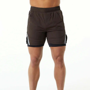 Pantalones cortos deportivos para hombre 100% poliéster, casuales, de verano, ajustados, para playa, para correr, de secado rápido, para gimnasio, para hacer ejercicio. - Product Image 5