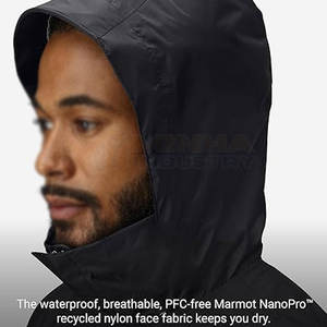 Chaqueta Impermeable de Invierno con Capucha y Logotipo Frontal Personalizable, de Alta Calidad, Venta al Por Mayor, la Más Vendida - Product Image 4