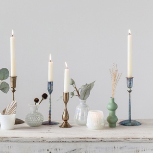 Rustic Hammered Bronze Taper <b>Candle</b> Holder Hand Forged Antique Style For Vintage Home Decor High Quality Metal HandiCrafts - Product Image 6