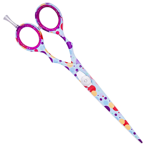 Ciseaux de coiffure professionnels de 5 pouces en acier inoxydable, ciseaux de précision pour barbier, réglables, réutilisables, design coloré, OEM - Product Image 6
