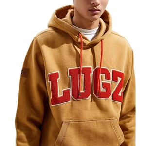 Nuevo diseño de gran tamaño pesado 100% algodón polar Sudadera con capucha para hombres bordado Casual Street Sport estilo liso teñido para otoño - Product Image 3