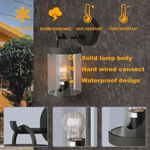 Outdoor Wall Lamp with E26 Bulb 32335 Wall <b>Sconce</b> <b>Lighting</b> Hangs on Wall and Includes Wall Mount but Bulb Is Not Included - Product Image 5