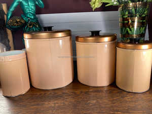Latas de Almacenamiento Apilables en Cobre Vintage con Diseño Clásico Campestre, Perfectas para Almacenar Frutos Secos con Estilo - Product Image 4