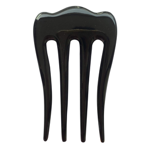 Pince à cheveux en corne de buffle naturelle sculptée, accessoire pour filles, pour une nouvelle coiffure quotidienne - Product Image 5