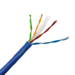 UTP网络电缆Cat6A屏蔽立管 (CMR) 1000英尺23AWG实心裸铜大容量CAT6以太网电缆