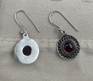 Hot Selling <b>Garnet</b> Gold Plated <b>Earring</b> Handmade Brass Round Gemstone <b>Earring</b> Fashion Statement Jewelry For Women - Product Image 6