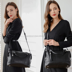 Bolsos de mano de cuero para mujer de buena calidad para venta en línea al mejor precio al por mayor bolsos de mano de cuero para mujer de color sólido de Pakistán - Product Image 2