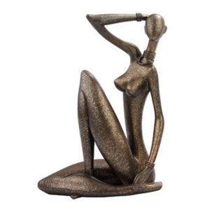 Sculpture abstraite en métal populaire, figurative, faite à la main, art contemporain, décoration pour la maison, salon, présentation sur table - Product Image 5