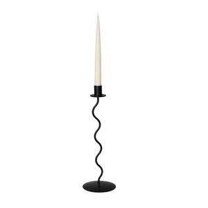 Candelero Moderno de Hierro, Portavelas de Metal Negro de Primera Calidad, Decorativo con Forma Ondulada, Decoración para el Hogar, Centro de Mesa para Comedor - Product Image 2
