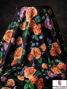 Custom Digital Printed Polyester Fabric Lightweight Textile Manufacturer for Garments Dresses Home Textile OEM Service - Product Image 2