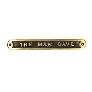 Placa de señal de puerta de latón de diseño moderno personalizado para Office the Man Cave Letreros de latón - Product Image 1