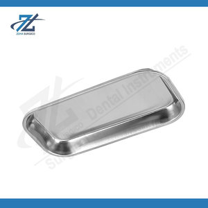 Plateau de rangement pour instruments chirurgicaux dentaires en acier inoxydable, plateau pour dispositifs médicaux de laboratoire, utilisation en clinique dentaire et laboratoire, fabriqué au Pakistan - Product Image 4