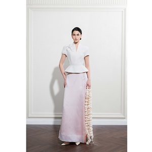 High Fashion Clothing Women's Skirts SERENITY <b>ASYMMETRICAL</b> MIDI SKIRT Lightweight Fabric Three Soft Layers Silky Skirts For Wome - Product Image 4