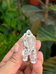 Estatua de Elefante de Cuarzo Transparente Tallada a Mano, Figura de Animal de la Suerte, Feng Shui, REIKI, OEM, ODM, Venta al Por Mayor - Product Image 3