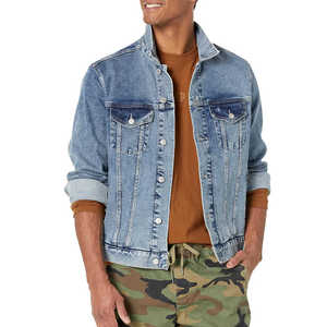 <b>Top</b> Seller Solid Color Best Quality Men Clothing Denim Fashion Jackets High Street Style Men's Casual Wear Denim Jeans Jacket - Product Image 1