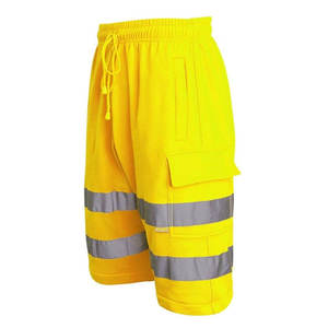 กางเกงขาสั้นช่างก่อสร้างแบบสะท้อนแสงสำหรับผู้ชาย Hi Vis พร้อมเชือกผูกเอว หลายกระเป๋า ผ้าทึบ ทนทาน แห้งเร็ว เหมาะสำหรับงานทั่วไป - Product Image 6