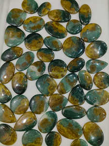 100% Natural Ocean Jasper Smooth Loose Cabochon Gemstone para uso del exportador y fabricante indio Fabricación de joyas hechas a mano - Product Image 2