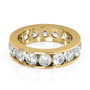 Anillo de Eternidad con Diamantes Cultivados en Laboratorio, Corte Redondo, Certificado IGI, Seraviquea - Product Image 1