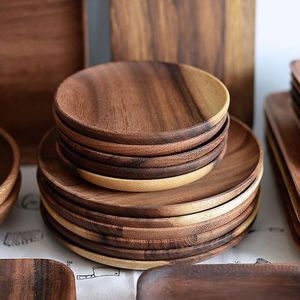 Platos de Madera de Acacia Ecológicos de Calidad Natural Lavie Creations, Estilo Moderno, Aptos para Lavavajillas, para Fiestas - Product Image 5