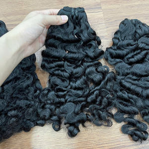 Vente en gros de mèches bouclées Fuzz Curl noires, 100% cheveux humains vietnamiens, fournisseur de premier plan - Product Image 6