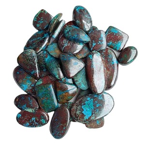 Pierres précieuses en vrac, pierres naturelles, tailles et formes variées, lot de pierres précieuses naturelles en gros, prix d'usine, azurite - Product Image 6